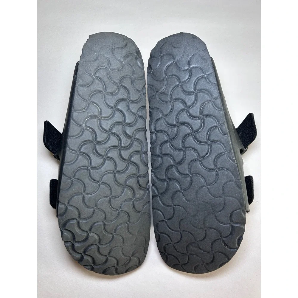 Birkenstock Arizona Birko-Flor Black Two Strap Sandals Womens 9 EU 40 Mens 7